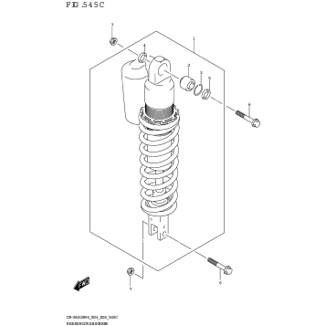 REAR SHOCK ABSORBER (DR-Z400SM)