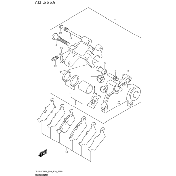 REAR CALIPER (DR-Z400S)