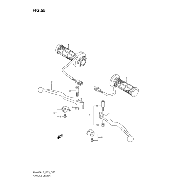 HANDLE LEVER (AN400ZAL3 E28)