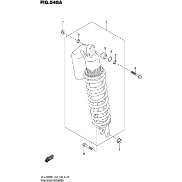 REAR SHOCK ABSORBER (DR-Z400S)