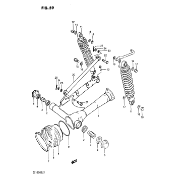 REAR SWINGING ARM (MODEL X)