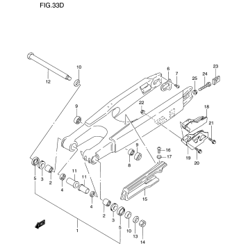 REAR SWINGING ARM (MODEL Y)