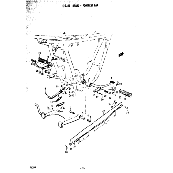 STAND - FOOTREST BAR