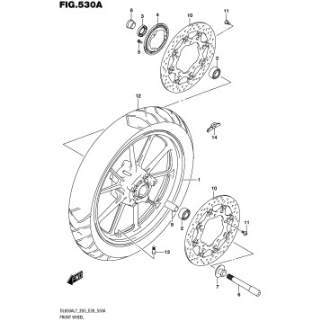 FRONT WHEEL (DL650AL7 E03)