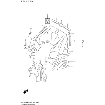 FUEL TANK FRONT COVER