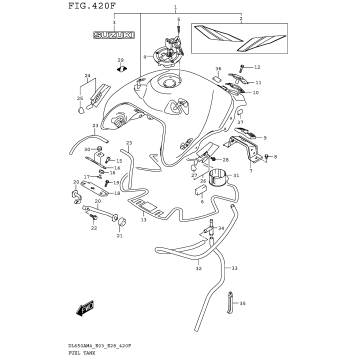 FUEL TANK (DL650XAM4 E33)