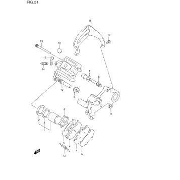REAR CALIPER (MODEL L/M)