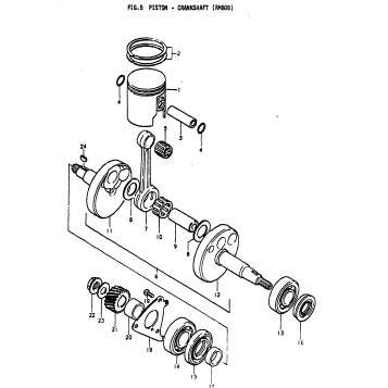 PISTON - CRANKSHAFT (RM80B)