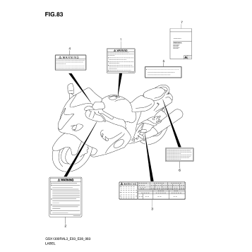 LABEL (GSX1300RAL3 E03)