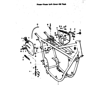 FRAME-FRAME LEFT COVER-OIL TANK