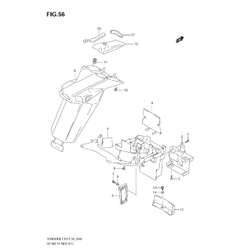 REAR FENDER (SV650/S)
