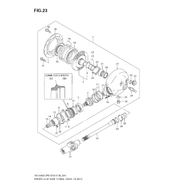 PROPELLER SHAFT - FINAL DRIVE GEAR
