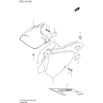 FRAME COVER (DR-Z400SM:E33)