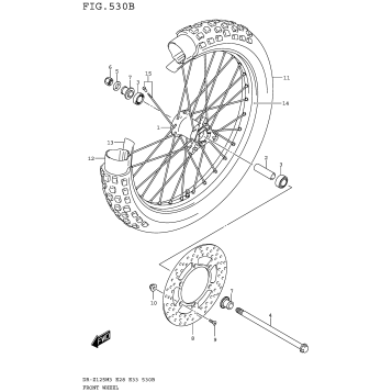 FRONT WHEEL (DR-Z125LM3E28)