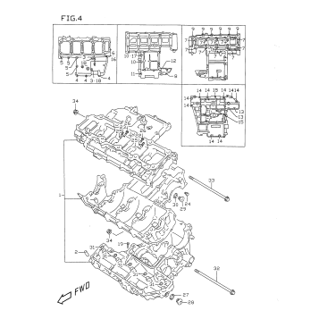 CRANKCASE (MODEL T/V)