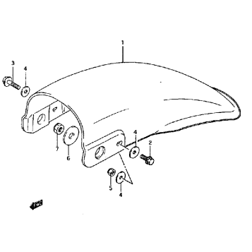 REAR FENDER (MODEL G/H/J/K/L/M)