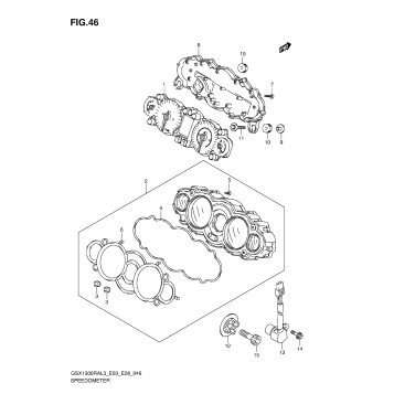 SPEEDOMETER (GSX1300RAL3 E33)