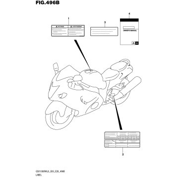 LABEL (GSX1300RAL5 E28)
