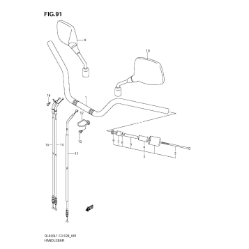 HANDLEBAR (DL650A L1 E33)