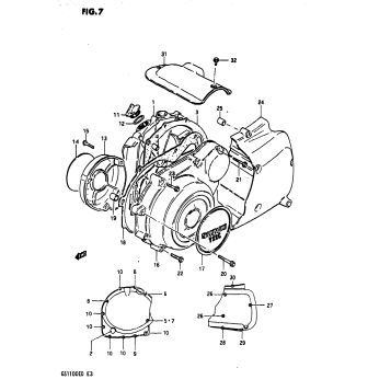 CRANKCASE COVER (MODEL Z)