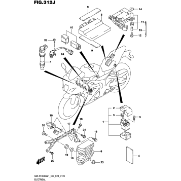 ELECTRICAL (GSX-R1000A,GSX-R1000ZA:E03,E28)