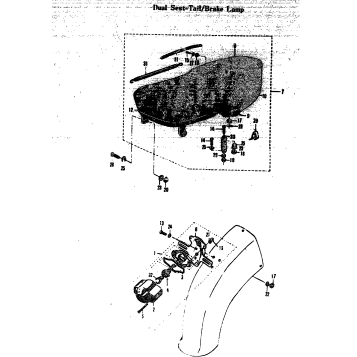 DUAL SEAT-TAIL/BRAKE LAMP