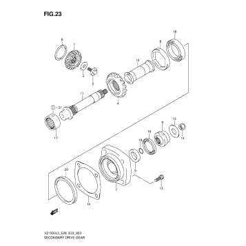 SECONDARY DRIVE GEAR