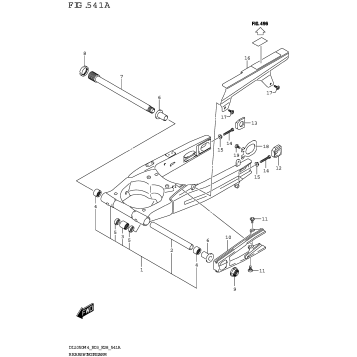 REAR SWINGINGARM (DL1050RJ)