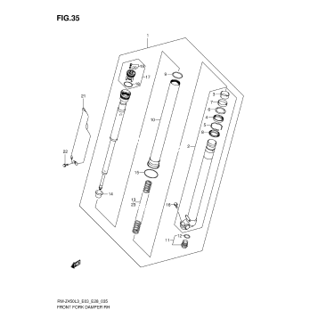 FRONT FORK DAMPER RH