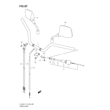 HANDLEBAR (DL650 L1 E28)
