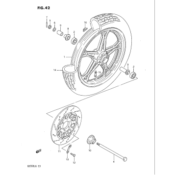 FRONT WHEEL (MODEL F)
