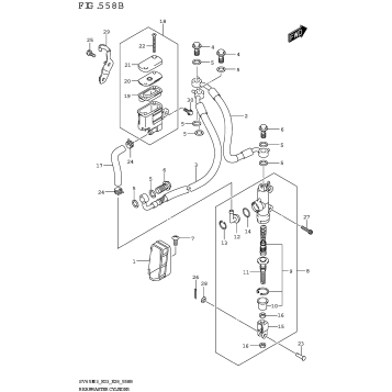REAR MASTER CYLINDER (SV650A,SV650XA)