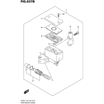 FRONT MASTER CYLINDER (SV650L7 E33)