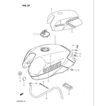 FUEL TANK (GS550EF/EG)