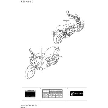 LABEL (GSX800TRQ:E28)