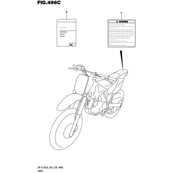 LABEL (DR-Z125LL8 E28)