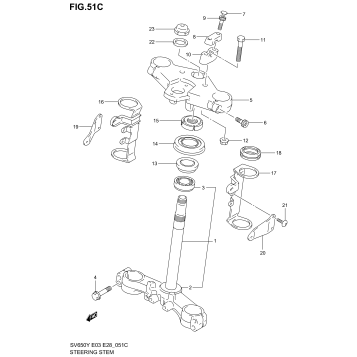 STEERING STEM (SV650K2)