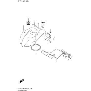 FUEL TANK COVER (DL1050RJ)