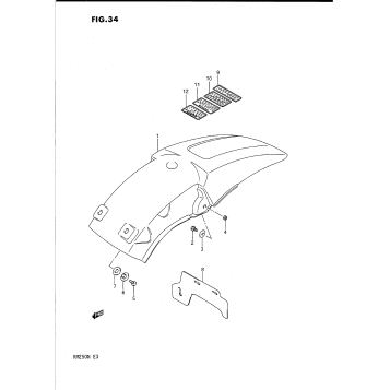 REAR FENDER (MODEL K/L/M)