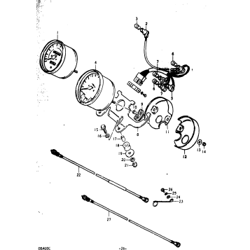 SPEEDOMETER - TACHOMETER (GS400XC)