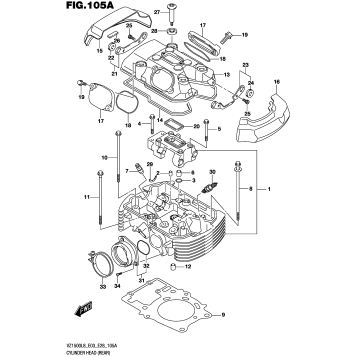 CYLINDER HEAD (REAR)