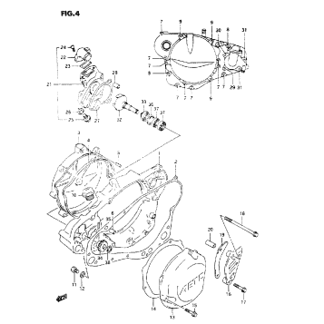 CRANKCASE COVER (MODEL P)