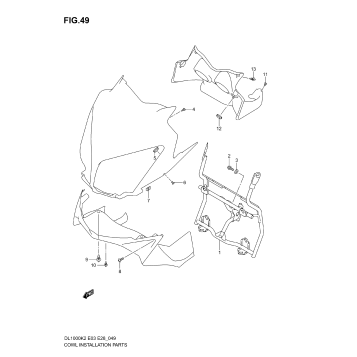 COWL BODY INSTALLATION PARTS (MODEL K2/K3)