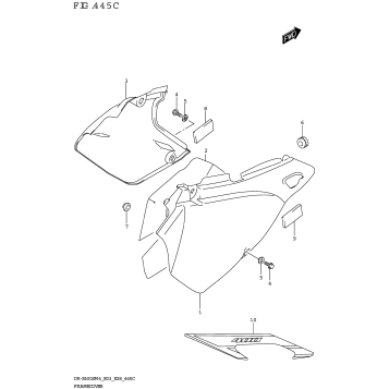 FRAME COVER (DR-Z400S:(E03 E28))