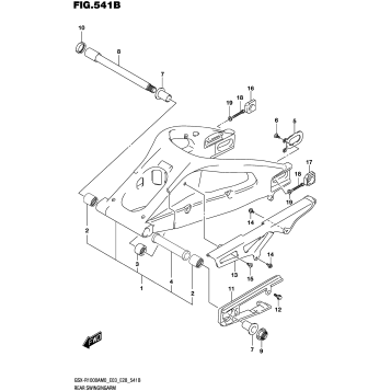 REAR SWINGINGARM (GSX-R1000A)