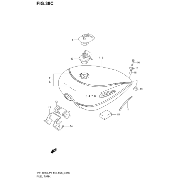 FUEL TANK (MODEL Y/K1)