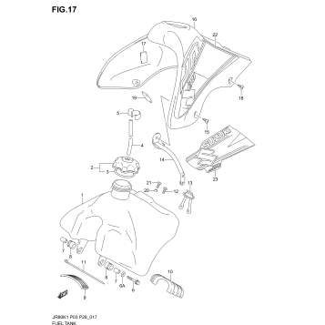 FUEL TANK (MODEL K1/K2)