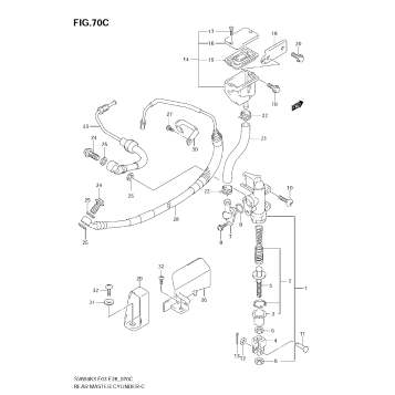 REAR MASTER CYLINDER (SV650AK7/SAK7)