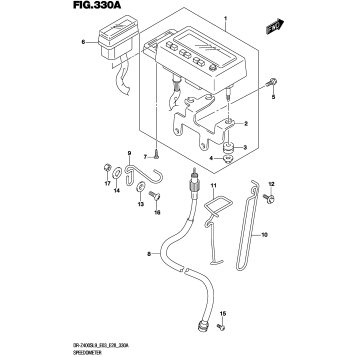 SPEEDOMETER (DR-Z400SL9 E03)