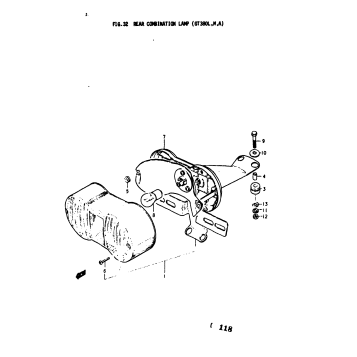 REAR COMBINATION LAMP (GT380L